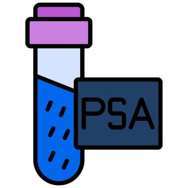 Test tüpü. Web simgesi basit tasarım