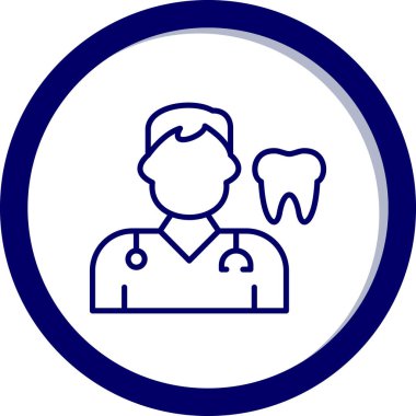 Diş Bakımı simgesi, vektör illüstrasyonu