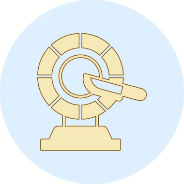 Bir kürenin bir simgesinin vektör çizimi