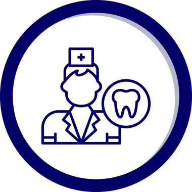 Diş Bakımı simge vektör çizim