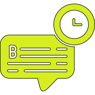 Sohbet ikonu. Web için basit bir iletişim vektör simgesi çizimi