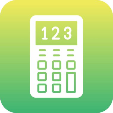 vektör hesap makinesi simgesi