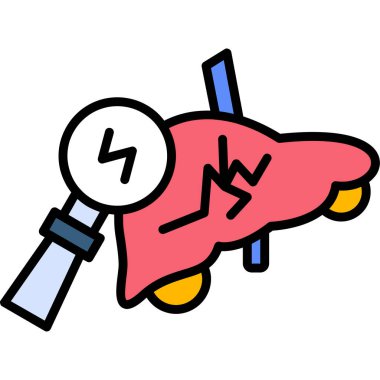 termometre simgesi vektör illüstrasyonu