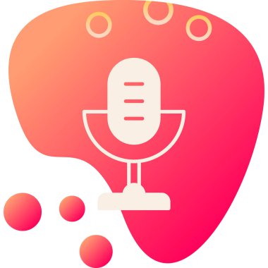 Mikrofonun vektör illüstrasyonu