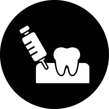 diş simgesi vektör illüstrasyonu