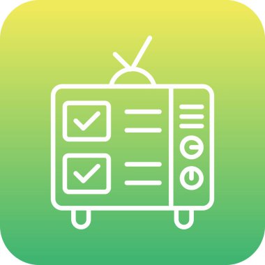 Eşsiz haber vektör çizgisi simgesi