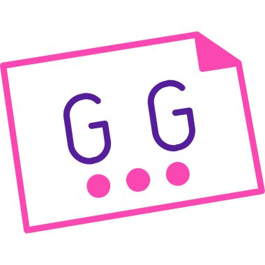 Bir harf simgesinin vektör illüstrasyonu