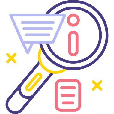 Ara. Web simgesi basit illüstrasyon