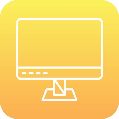 bilgisayar görüntüleme simgesi soyut arkaplanda izole edildi