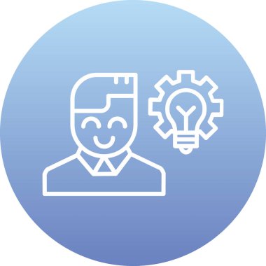 İnsan simgesinin vektör illüstrasyonu