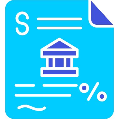 Banka ikonu. Web için para vektör simgelerinin basit illüstrasyonu