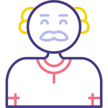 Avatar Adam. Basit illüstrasyon