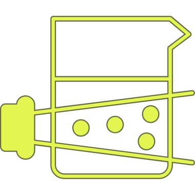 Boya silindiri. Web simgesi basit illüstrasyon