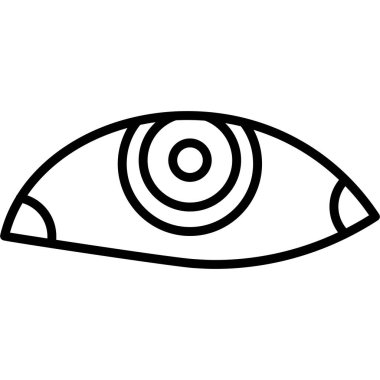 Göz ikonu vektör illüstrasyonu. Göz işareti ve ağ sembolü