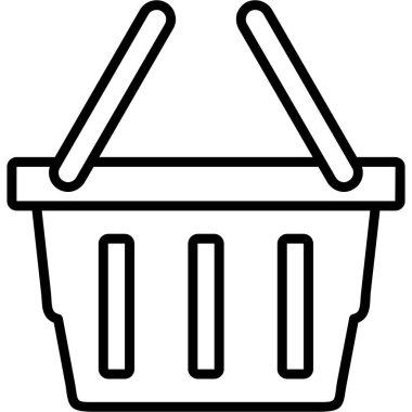 Sepet Simgesi vektör illüstrasyonu