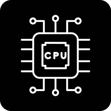 Devre kartı simgesi. vektör illüstrasyonu