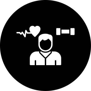 İnsan sağlığının illüstrasyon vektör simgesi