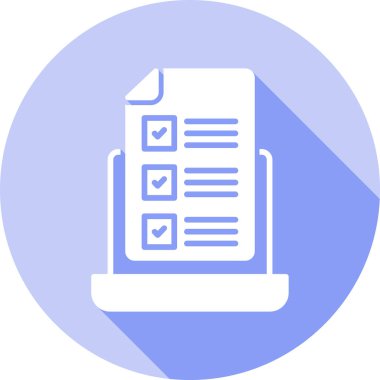 Belge. Web simgesi basit illüstrasyon