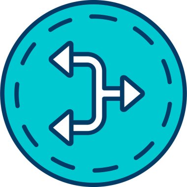 ok simgesinin vektör illüstrasyonu