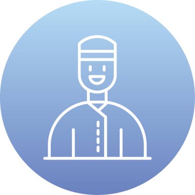 Çantalı bir adamın vektör çizimi