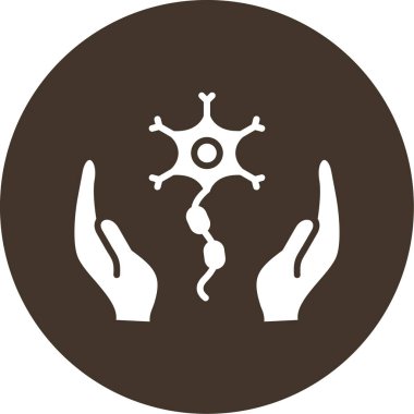 Bir el simgesinin vektör illüstrasyonu