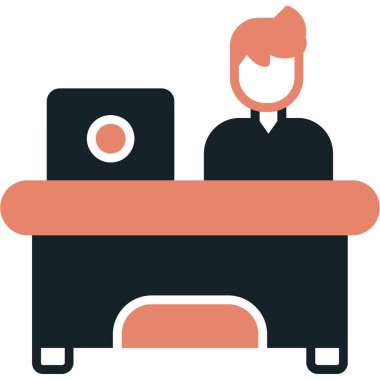 Otel resepsiyonu. Basit tasarım