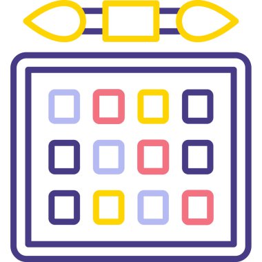 Takvim simgesi vektör illüstrasyonu