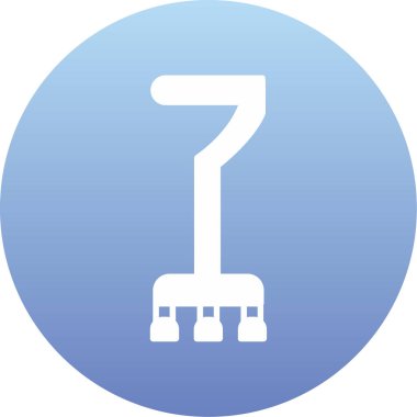 Tek bir simgenin vektör illüstrasyonu