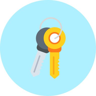 Anahtar simgesi vektör illüstrasyonu