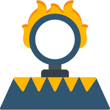 vektör ateş simgesi, vektör illüstrasyonu