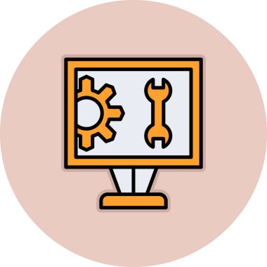 seo modern simgesinin vektör illüstrasyonu