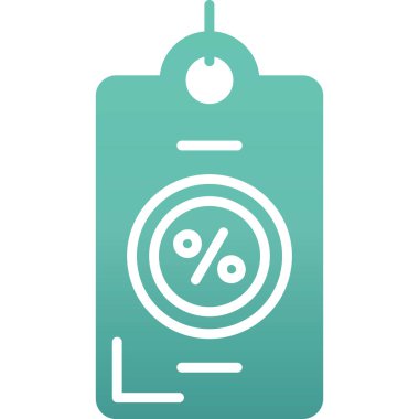 Bir fiyat etiketi simgesinin vektör çizimi