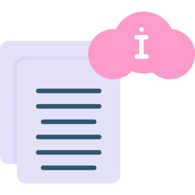 Bulut. Web simgesi basit illüstrasyon