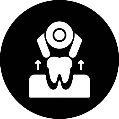 Diş. Web simgesi basit illüstrasyon