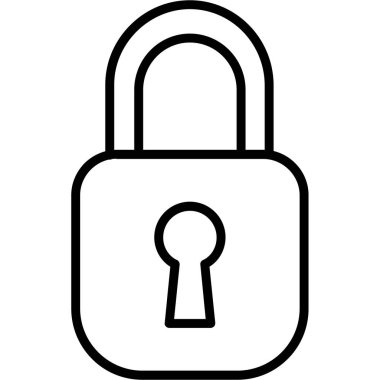 ikon vektör illüstrasyonunu kilitle