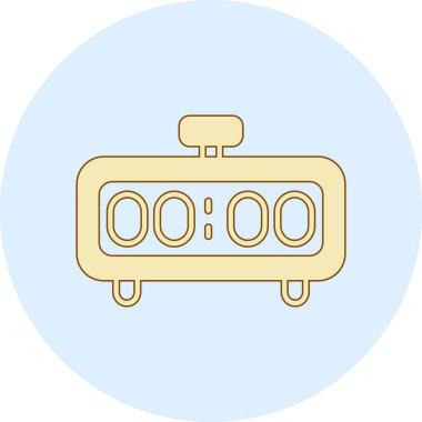 Çalar saat. Web simgesi basit illüstrasyon