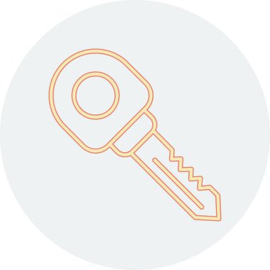 Anahtar simgesi vektör illüstrasyonu