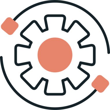 Teçhizat Web simgesi basit illüstrasyon