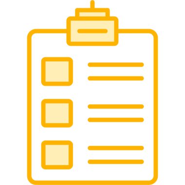 Kontrol listesi. Web simgesi basit tasarım