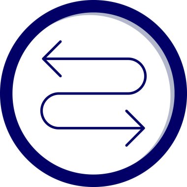 Vektör simge ok sağ yuvarlak