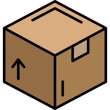 kutu simgesi, vektör illüstrasyonu