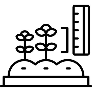 Bitki. Web simgesi basit tasarım