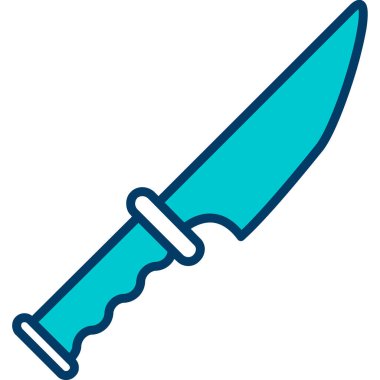 Bıçak. Web simgesi basit illüstrasyon