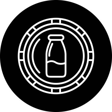 şişe simgesi vektör illüstrasyonu