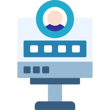 - Kamera. Web simgesi vektör illüstrasyonu