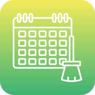 Takvim simgesi vektör illüstrasyonu