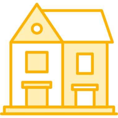 Ev. Web simgesi basit illüstrasyon