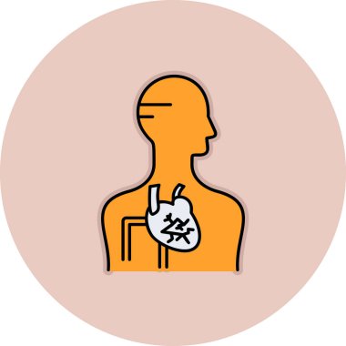 akciğer simgesi modada izole edilmiş arkaplan