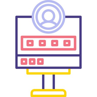 İnternet simgesi, vektör illüstrasyonu