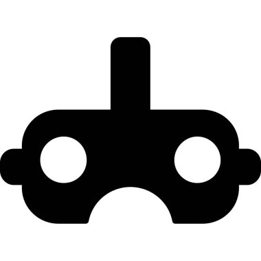 sanal gerçeklik web simgesi, vektör illüstrasyonu